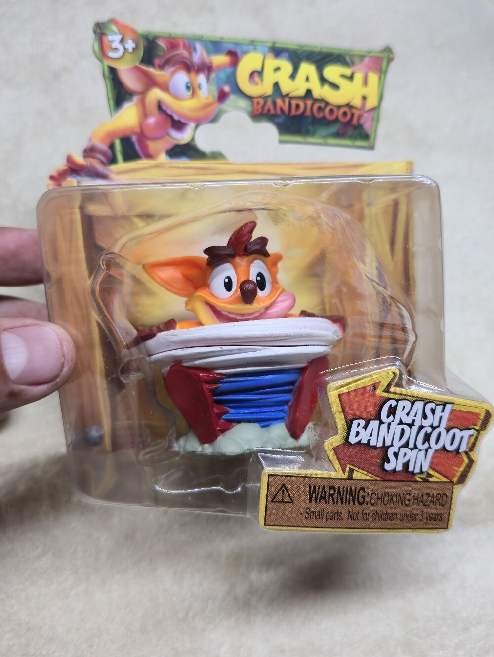 Crash Bandicoot Spin 3" Jakks Figure